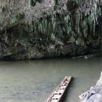 Bamboo rafting to get inside Lod cave. www.chiangmaitourcenter.com