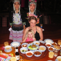Dinner in Northern Thai Style at Khantoke Dinner and show. www.chiangmaitourcenter.com