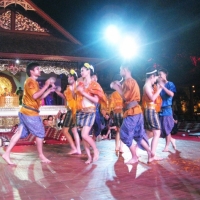 Coconut shell dance for the young people in Northeast of Thailand. www.chiangmaitourcenter.com