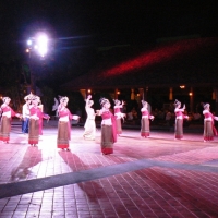 Graceful dance from the dancers at Khantoke dinner place.  www.chiangmaitourcenter.com