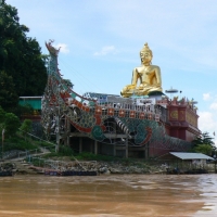 The Huge Lanna Style Buddha Image at the golden Triangle, Chiang Rai.  www.chiangmaitourcenter.com
