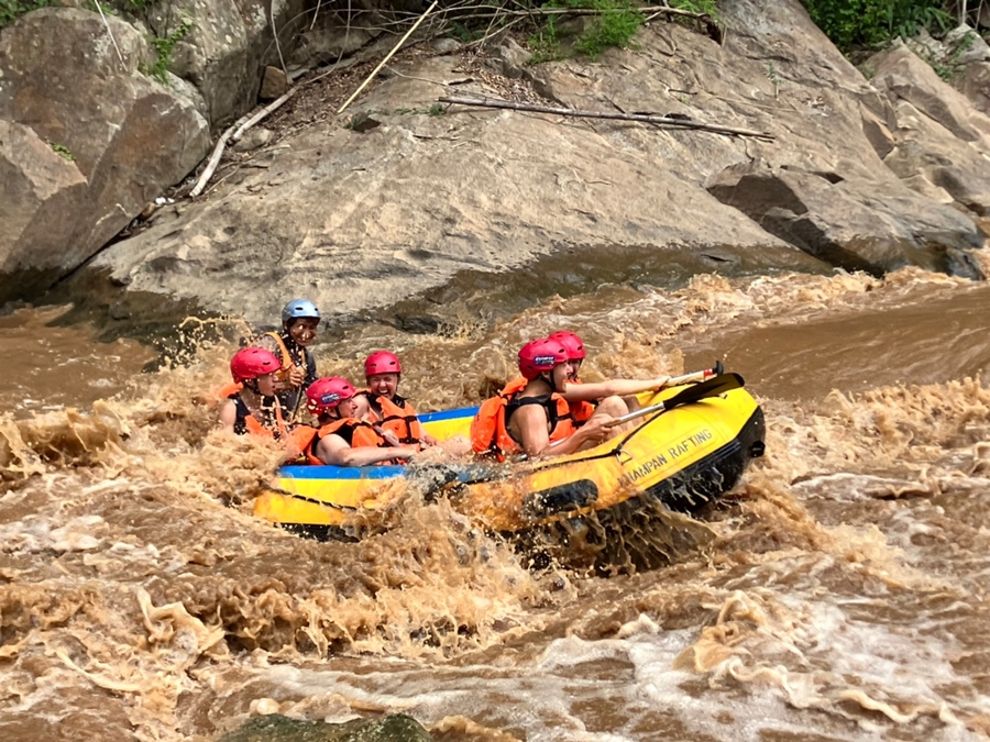White Water Rafting Along Mae Tang River + Sticky waterfall + Free Transfer to Tiger Kingdom.