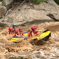 White Water Rafting Along Mae Tang River + Sticky waterfall + Free Transfer to Tiger Kingdom.