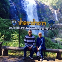 Wachirathan waterfall with water all year round. www.chiangmaitourcenter.com