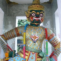 The guardian at the 306 steps stairs case to the temple. www.chiangmaitourcenter.com