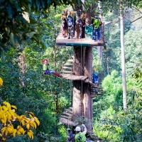 Spiral staircase in the jungle.  www.chiangmaitourcenter.com