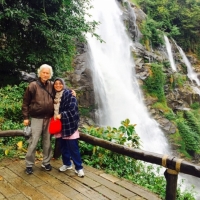 Wachirathan waterfall with water all year round. www.chiangmaitourcenter.com